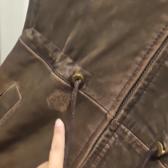 VINTAGE Danier Dark Brown Leather Jacket - Picture 4 of 12